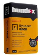 Клей для газоблоков BUNDEX Блок 25 кг