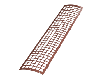 ТН ПВХ решетка желоба защитная (0,6 пог.м.), красный, шт.